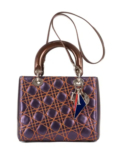 Pre-owned Dior 2000s Quilted-leather Shoulder Bag In Brown