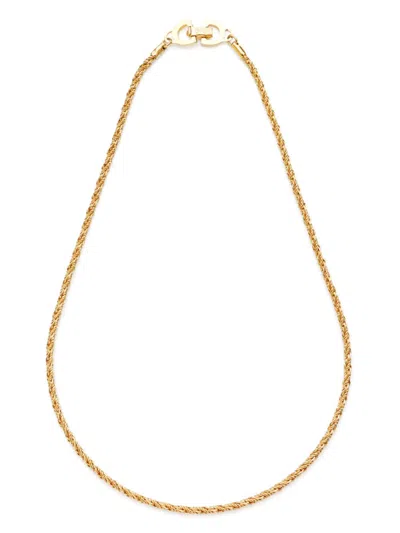 Pre-owned Dior 2000s Rope Chain Necklace In Gold