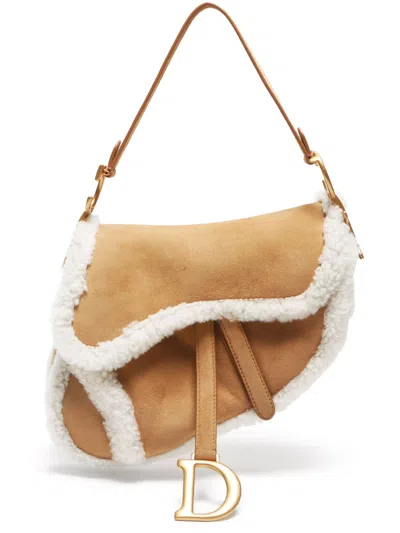 Pre-owned Dior 2000s Saddle Shoulder Bag In 褐色