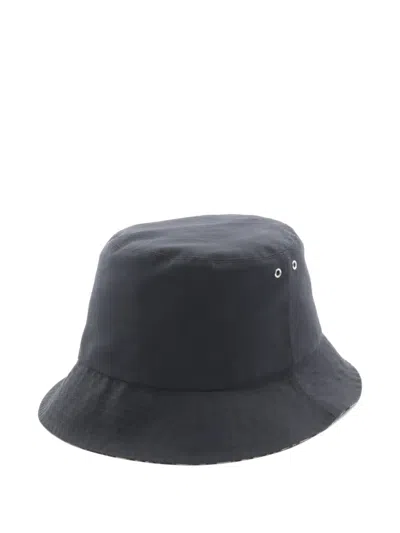 Pre-owned Dior 2000s Teddy-d Oblique Bucket Hat In Black