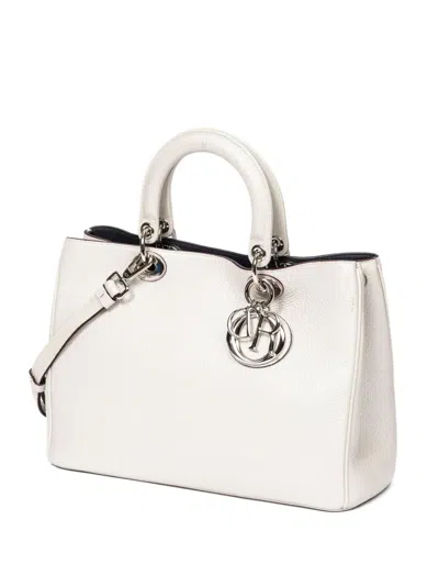 Pre-owned Dior 2000s Top-handle Shoulder Bag In White