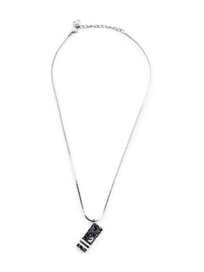 Pre-owned Dior 2000s Trotter-charm Necklace In 银色