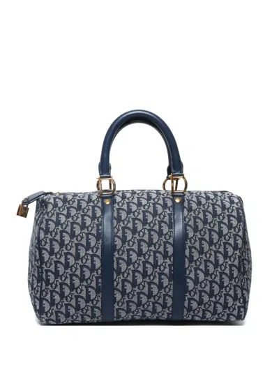 Pre-owned Dior 2000s Trotter Handbag In Blue