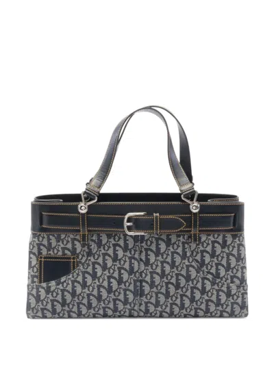 Pre-owned Dior 2000s Trotter Handbag In Blue