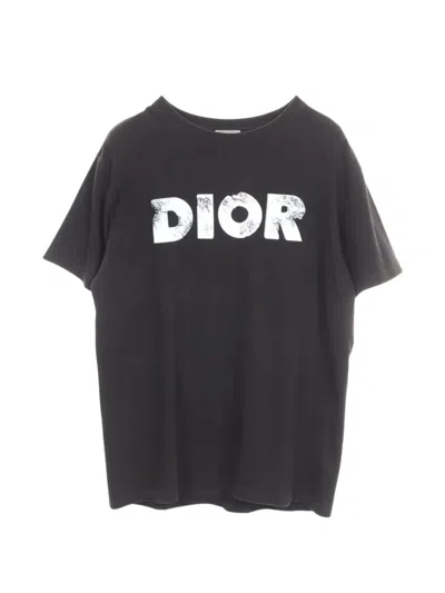 Pre-owned Dior 2000s X Daniel Arsham Logo-print T-shirt In Black