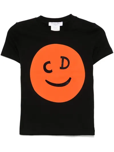 Pre-owned Dior 2001 Graphic-print T-shirt In Black