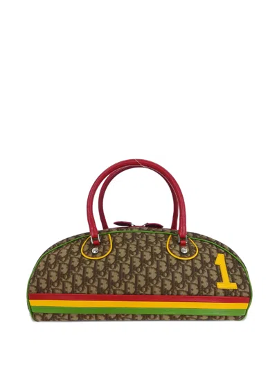 Pre-owned Dior 2001 Rasta Tote Bag In Brown