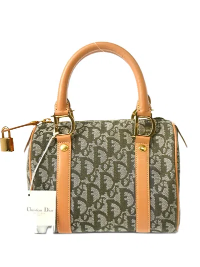 Pre-owned Dior 2001 Trotter Handbag In Green
