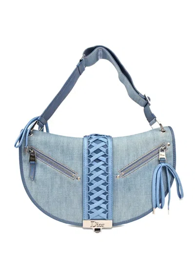 Pre-owned Dior 2002 Admit It Handbag In Blue