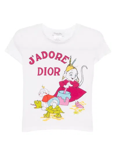 Pre-owned Dior 2002 Cotton T-shirt In White