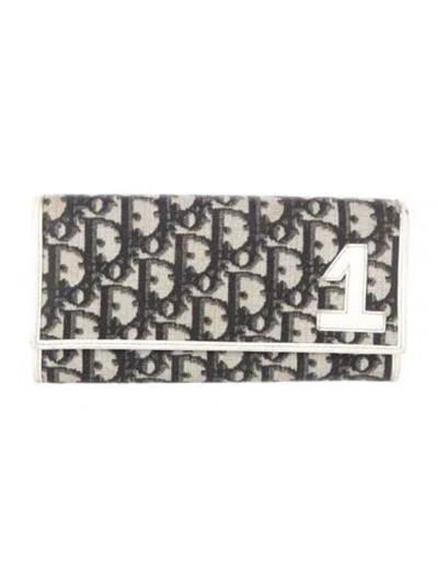 Pre-owned Dior 2002 Issimo Pattern Continental Wallet In Multi