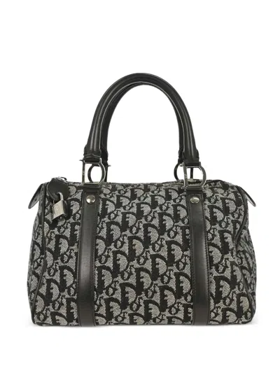 Pre-owned Dior 2002 Duffle Tote Bag In Black