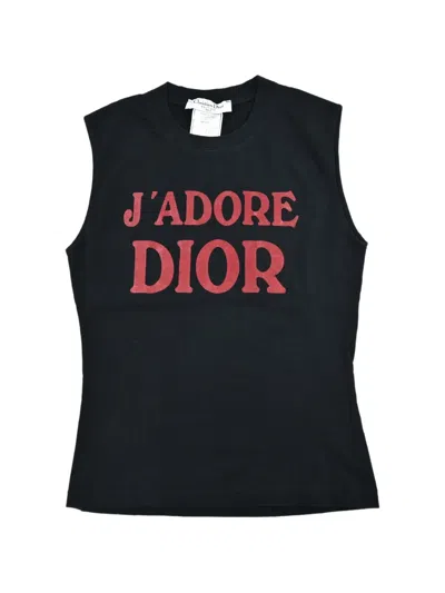 Pre-owned Dior 2002 J'adore  Tank Top In Black