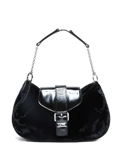 Pre-owned Dior 2002 Mini Street Chic Tote Bag In Black
