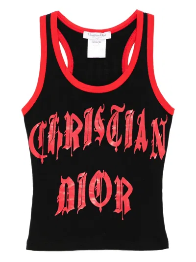 Pre-owned Dior 2002 Sleeveless Tank Top In Black