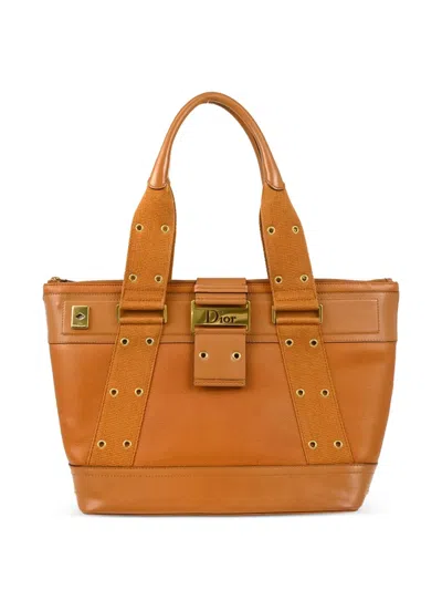 Pre-owned Dior 2002 Street Chic Handbag In Brown