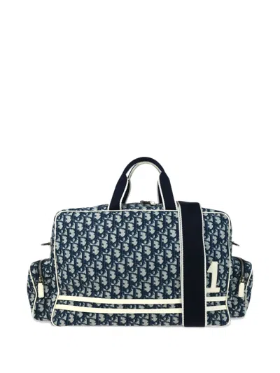 Pre-owned Dior 2002 Trotter 2way Handbag In Blue