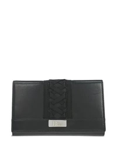 Pre-owned Dior 2003 Admit It Wallet In Black