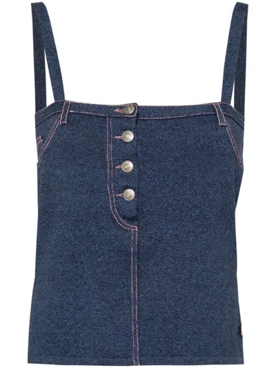 Pre-owned Dior 2003 Camisole Tops In Blue