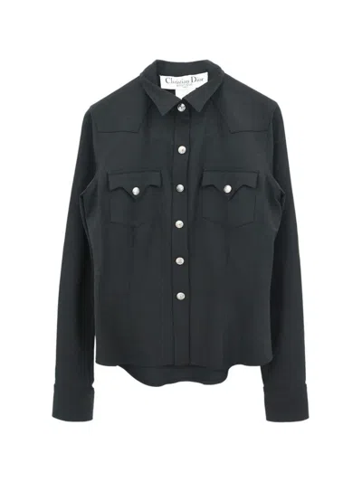Pre-owned Dior 2003 Long-sleeve Shirt In Black