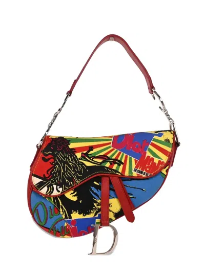 Pre-owned Dior 2003 Mania Shoulder Bag In Blue