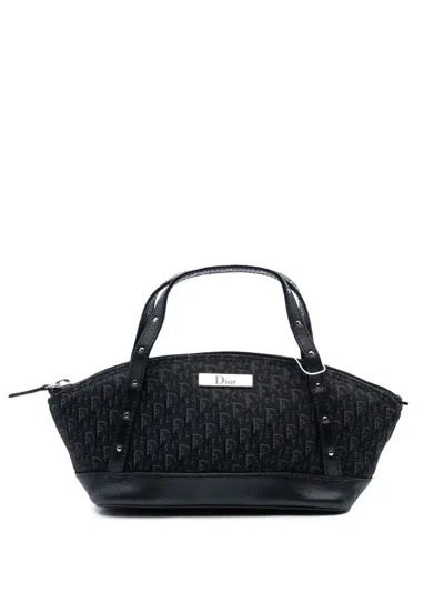 Pre-owned Dior 2003 Mini Issimo Trotter Canvas Street Chic Handbag In Black