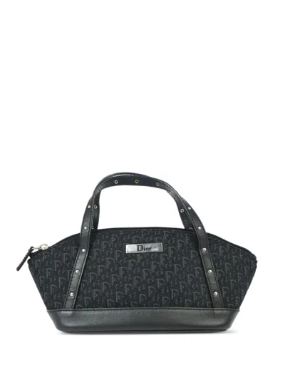 Pre-owned Dior 2003 Street Chic Trotter Hand Bag In Black