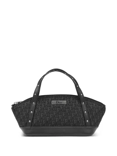 Pre-owned Dior 2003 Street Chic Trotter Tote Bag In 黑色