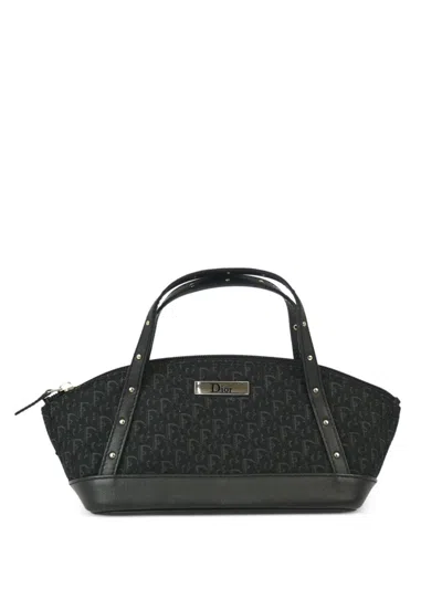 Pre-owned Dior 2003 Trotter Street Chic Handbag In Black