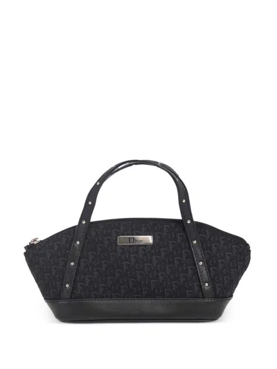 Pre-owned Dior 2003 Trotter Street Chic Handbag In Black