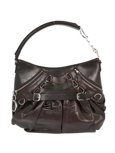 Pre-owned Dior 2004 Ballet Corset Tote Bag In Brown