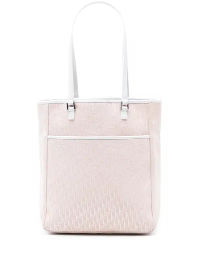 Pre-owned Dior 2004 Issimo Trotter Canvas Tote Bag In Pink