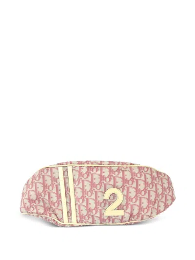 Pre-owned Dior 2004 Trotter Belt Bag In Pink