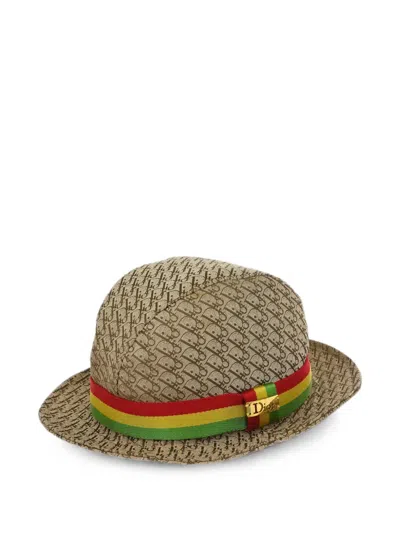 Pre-owned Dior 2004 Trotter Bucket Hat In Neutral