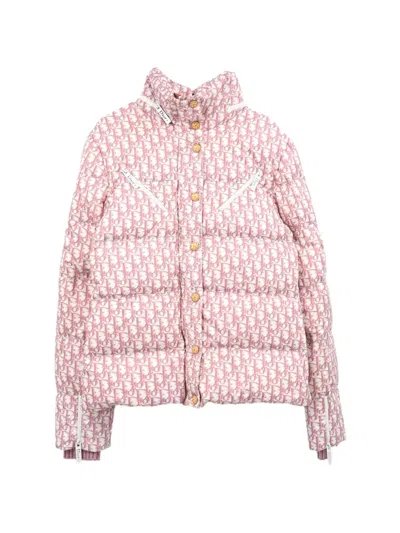 Pre-owned Dior 2004 Trotter Puffer Jacket In Pink