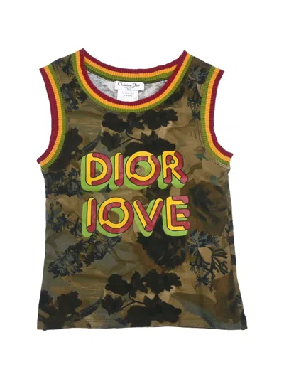 Pre-owned Dior 2005  Love Tank Top In Green