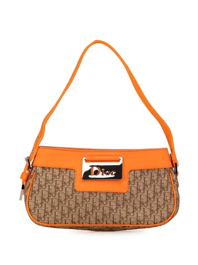 Pre-owned Dior 2005 Issimo Street Chic Shoulder Bag In Brown