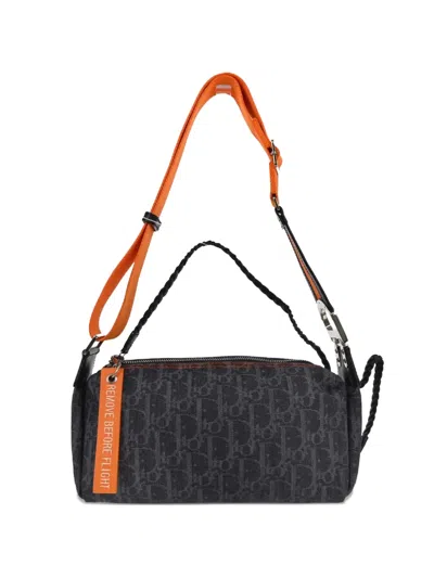 Pre-owned Dior 2005 Flight Shoulder Bag In Gray