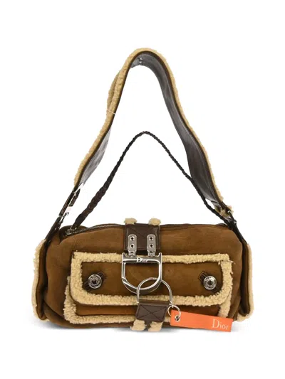Pre-owned Dior 2005 Flight Tote Bag In Brown
