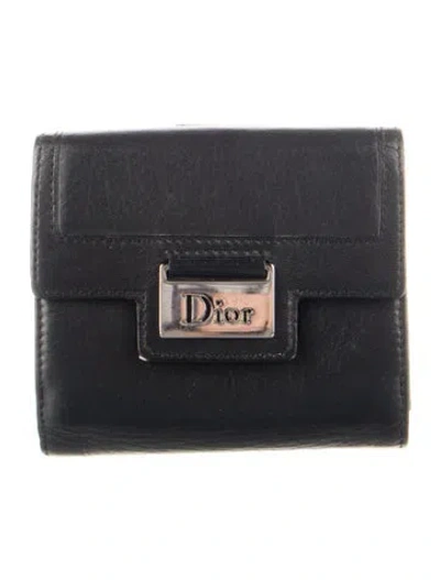 Pre-owned Dior 2005 Leather Compact Wallet In Multi