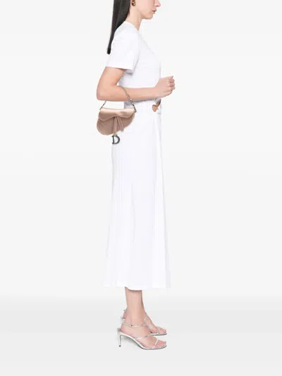 Pre-owned Dior 2005 Mini Satin Crystal Embellished Saddle Bag Handbag In Pink