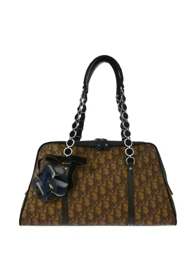 Pre-owned Dior 2005 Romantique Handbag In Brown