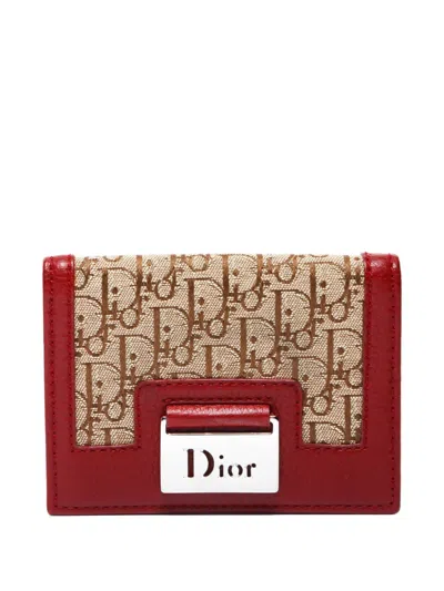 Pre-owned Dior 2005 Street Chic Cardholder In Red
