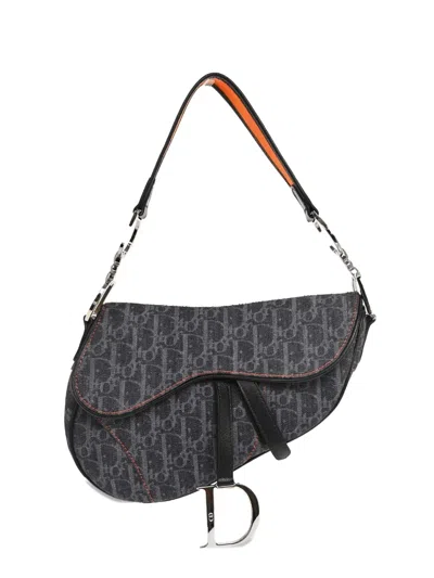 Pre-owned Dior 2005 Trotter Shoulder Bag In Blue