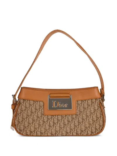 Pre-owned Dior 2005 Trotter Tote Bag In Neutral