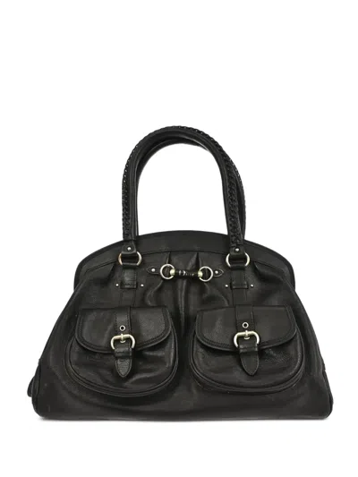 Pre-owned Dior 2006 Braided-handle Handbag In Black