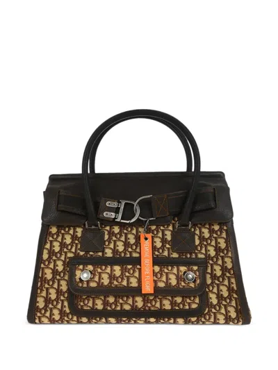Pre-owned Dior 2006 Flight Handbag In Brown