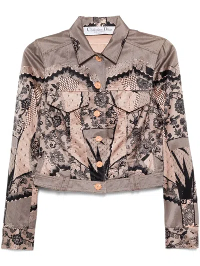 Pre-owned Dior 2006 Graphic-print Jacket In Pink