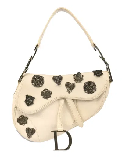 Pre-owned Dior 2006 Saddle Handbag In Neutral