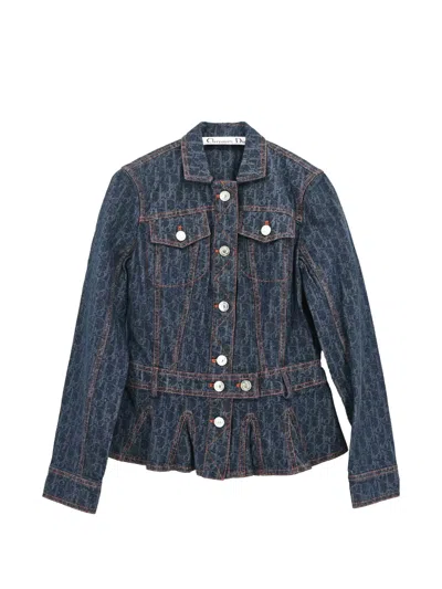 Pre-owned Dior 2006 Single-breasted Denim Jacket In Blue